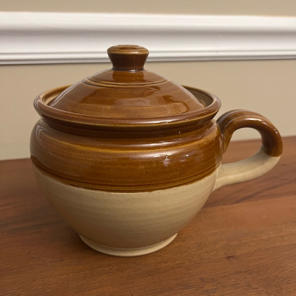 Vintage Stoneware Bean Pot by Pearsons of Chesterfield, England